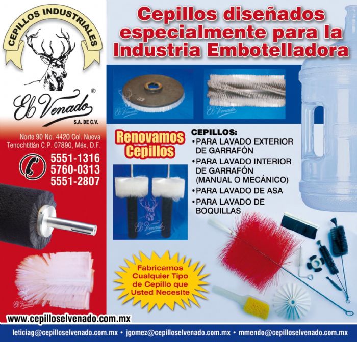 Cepillos para la industria embotelladora